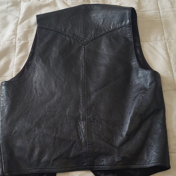 Genuine leather vest - Picture 3 of 4